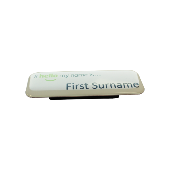 Hello My Name Is hellomynameis... Acrylic Domed Badges